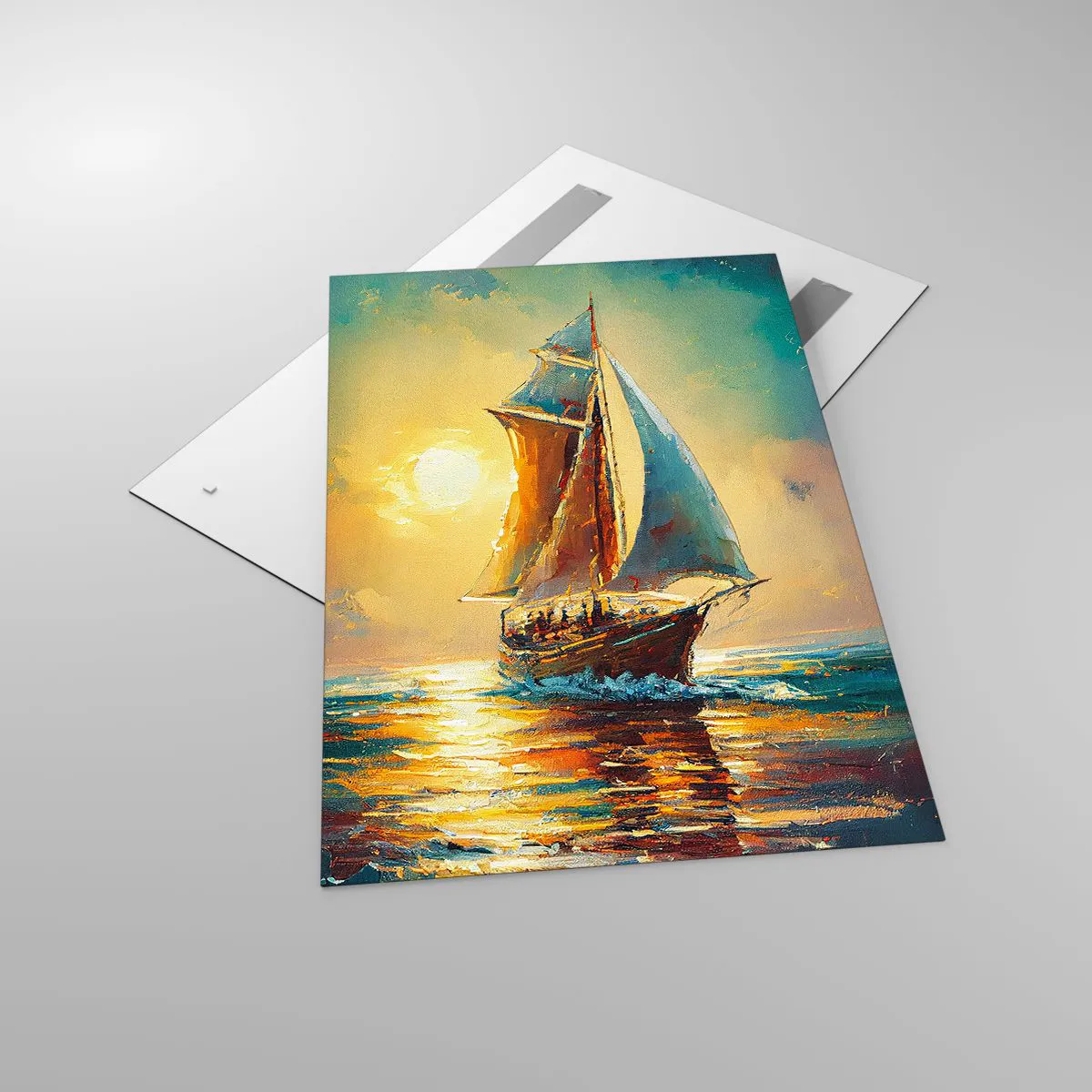 Glass picture - Under Full Sails - 80x120 cm