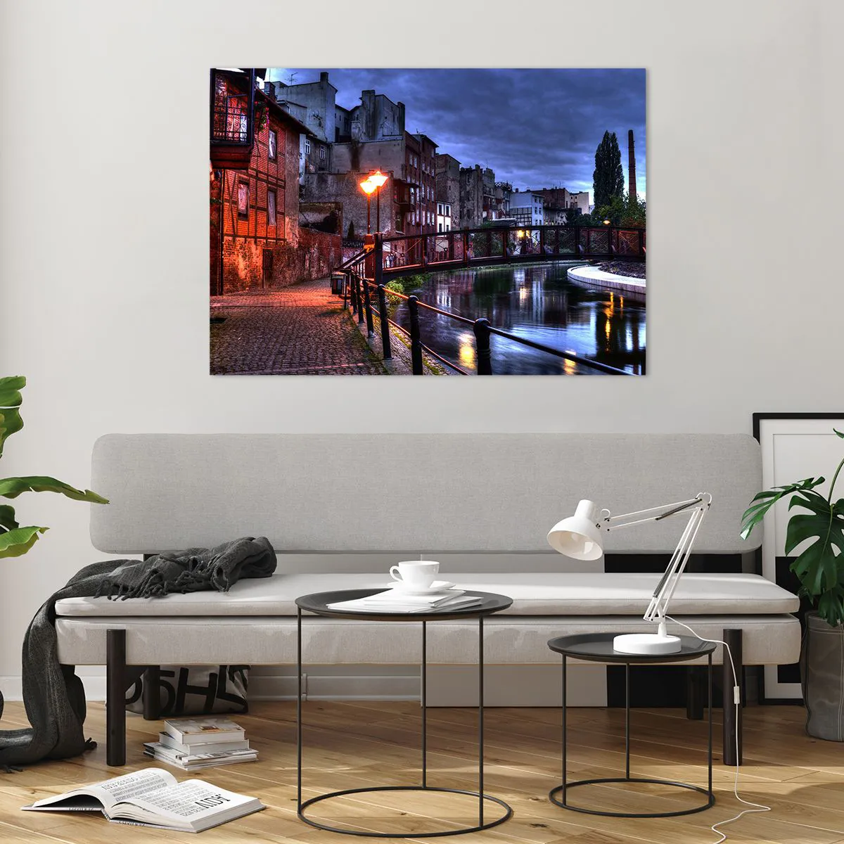 Tablou pe sticlă - Tu nu știai că Bydgoszcz arată așa - 100x70 cm