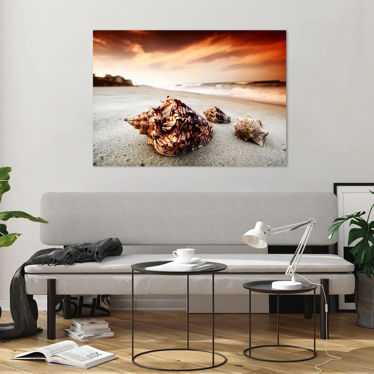 Glass picture - Expelled by Waves - 100x70 cm