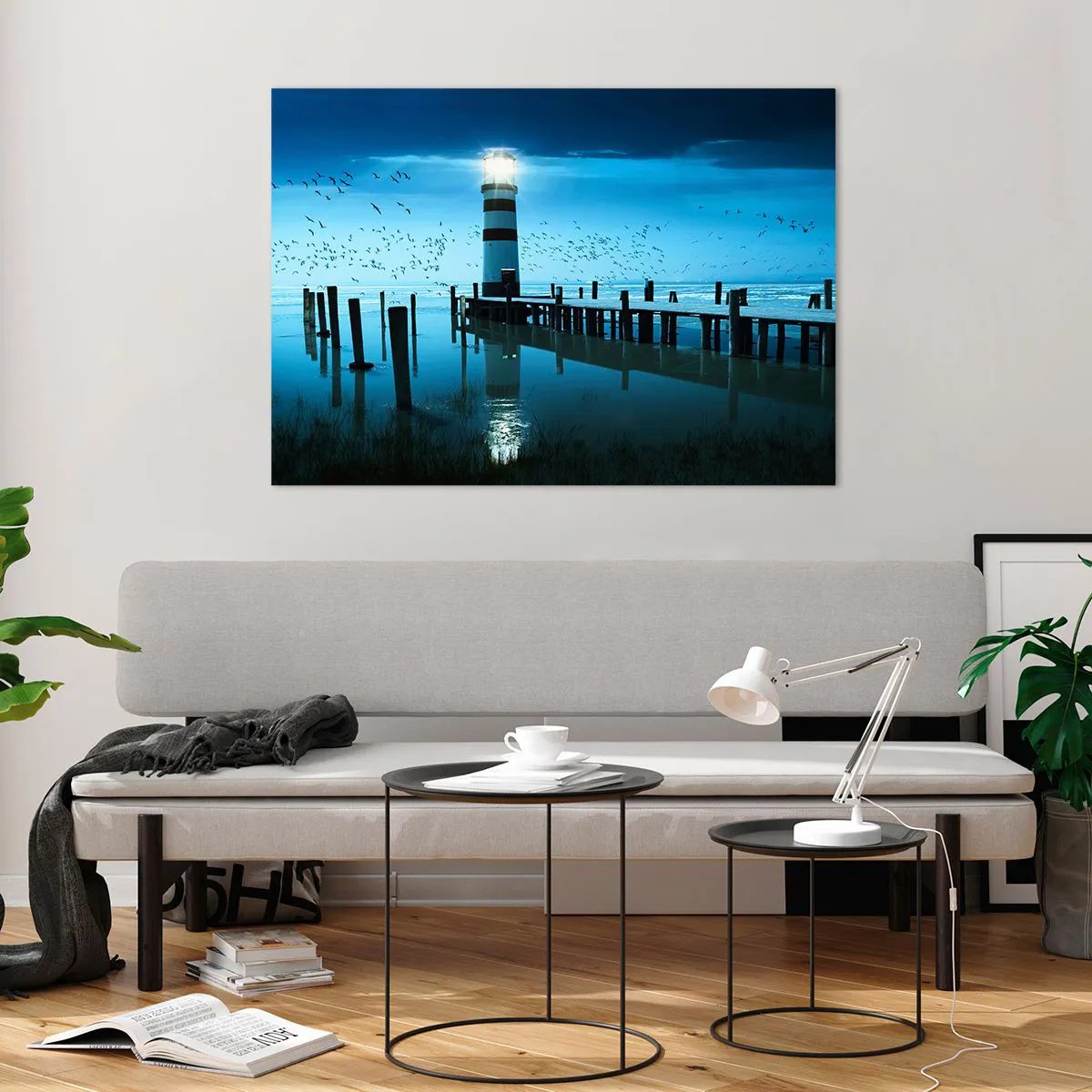 Billede på glas - Og du er ikke bange for mørket - 100x70 cm