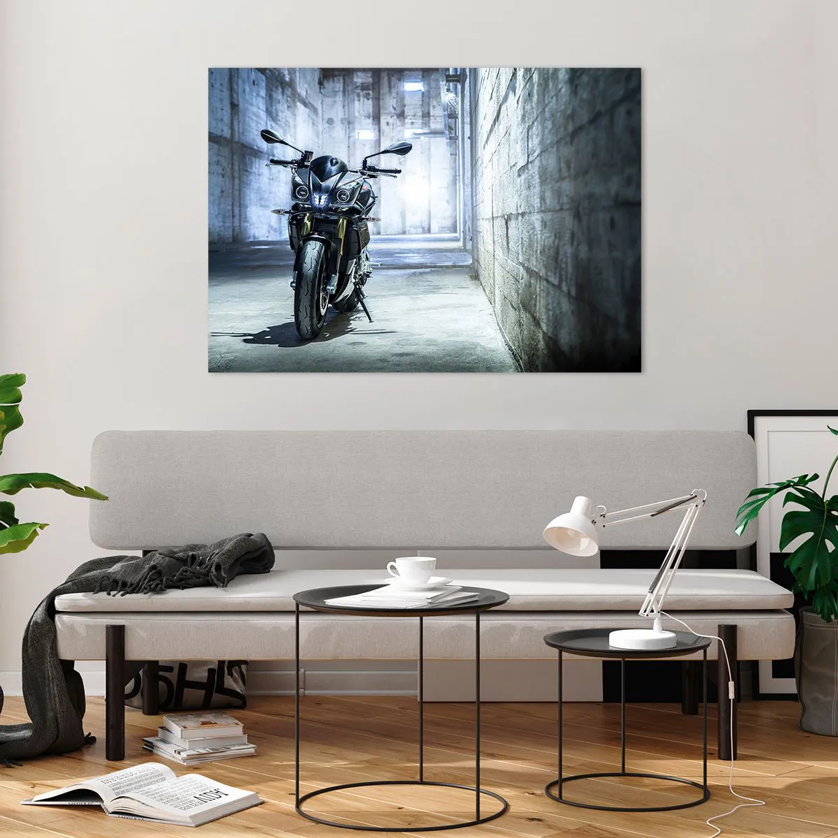 Glass picture - Before the Engine Starts - 100x70 cm