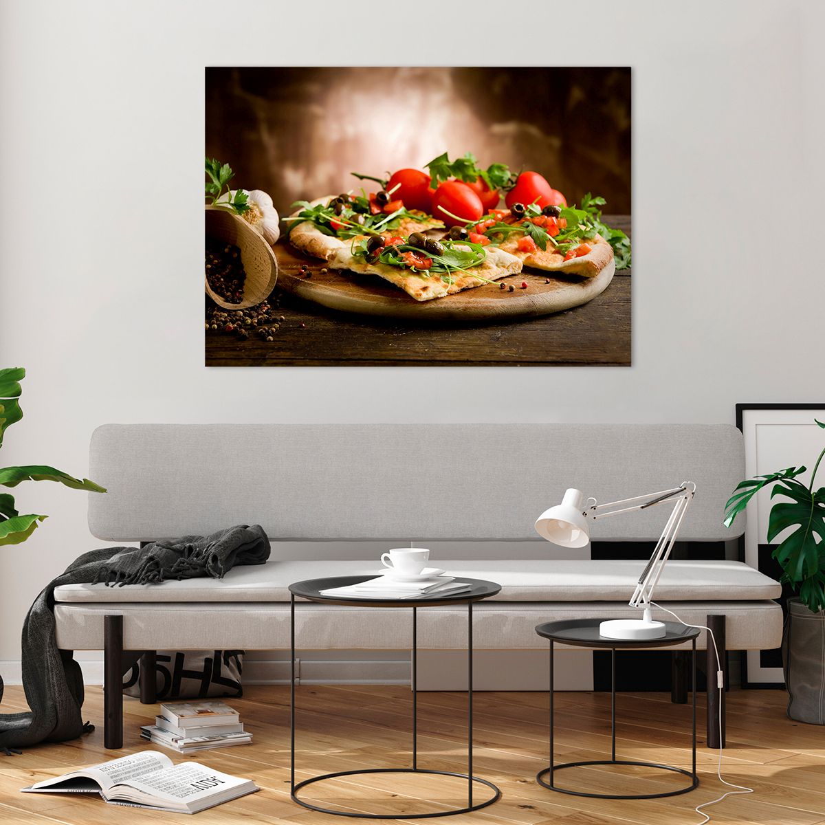 Bild på glas Gastronomi, Bild på glas Pizza, Bild på glas Italien, Bild på glas Kök, Bild på glas Tomater