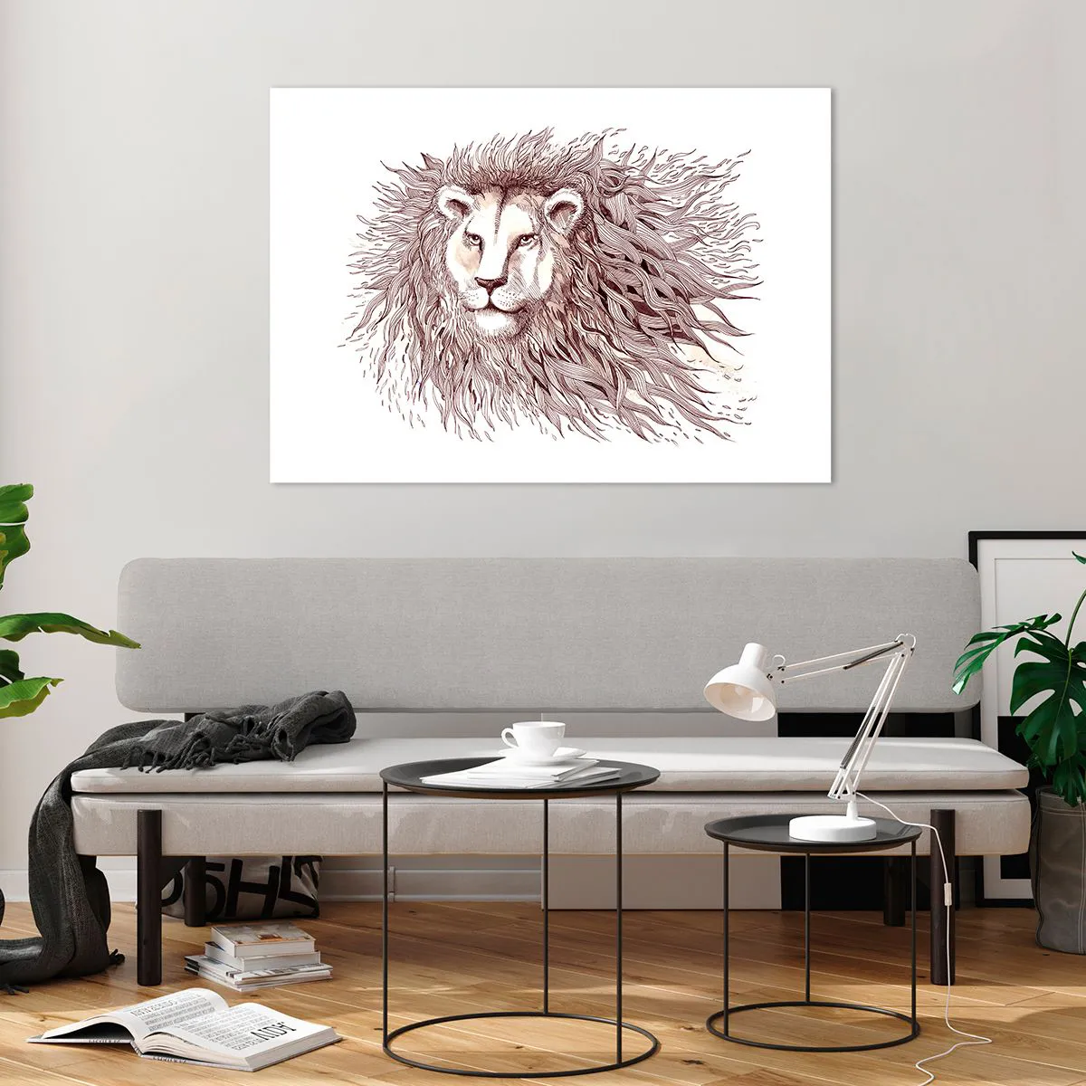 Quadro em vidro - Senhor das Chamas - 100x70 cm