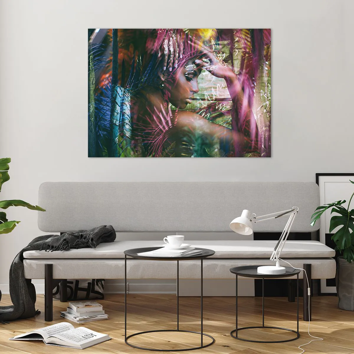 Üveg kép - Anyatermészet a dzsungelben - 100x70 cm