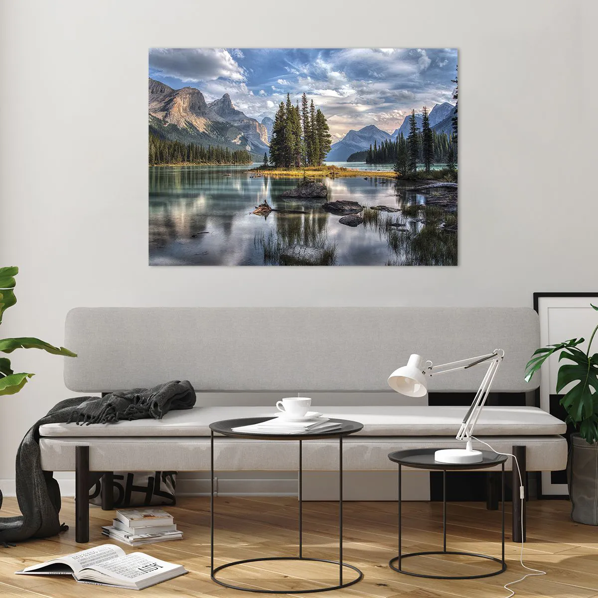 Obraz na skle - U velké a čisté vody… - 100x70 cm