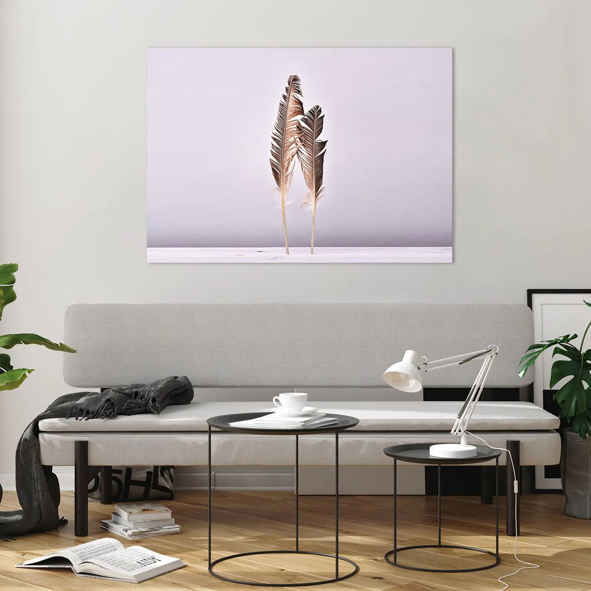 Obraz na skle - Proti nicotě - 100x70 cm