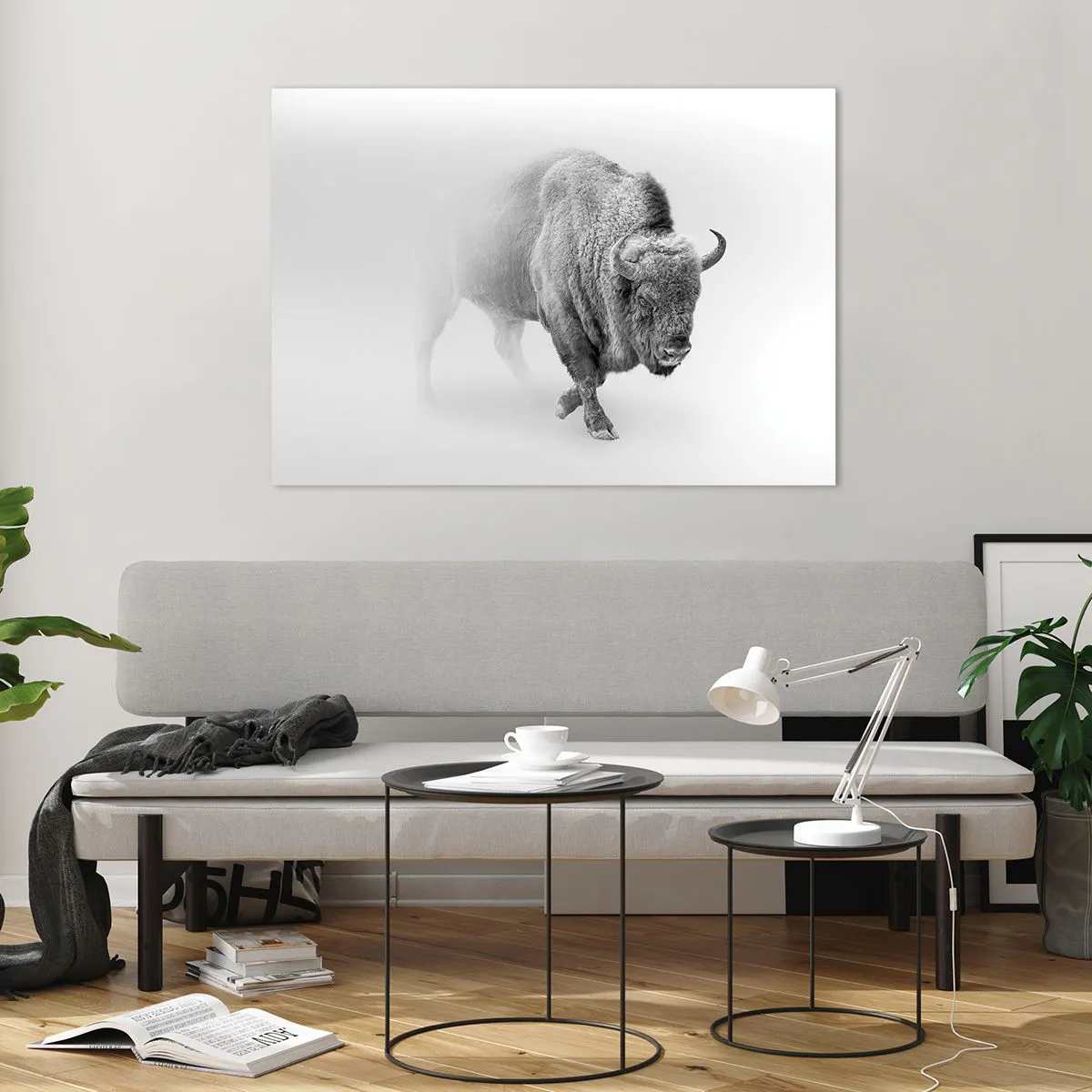 Tablou pe sticlă - Regele preriilor - 100x70 cm