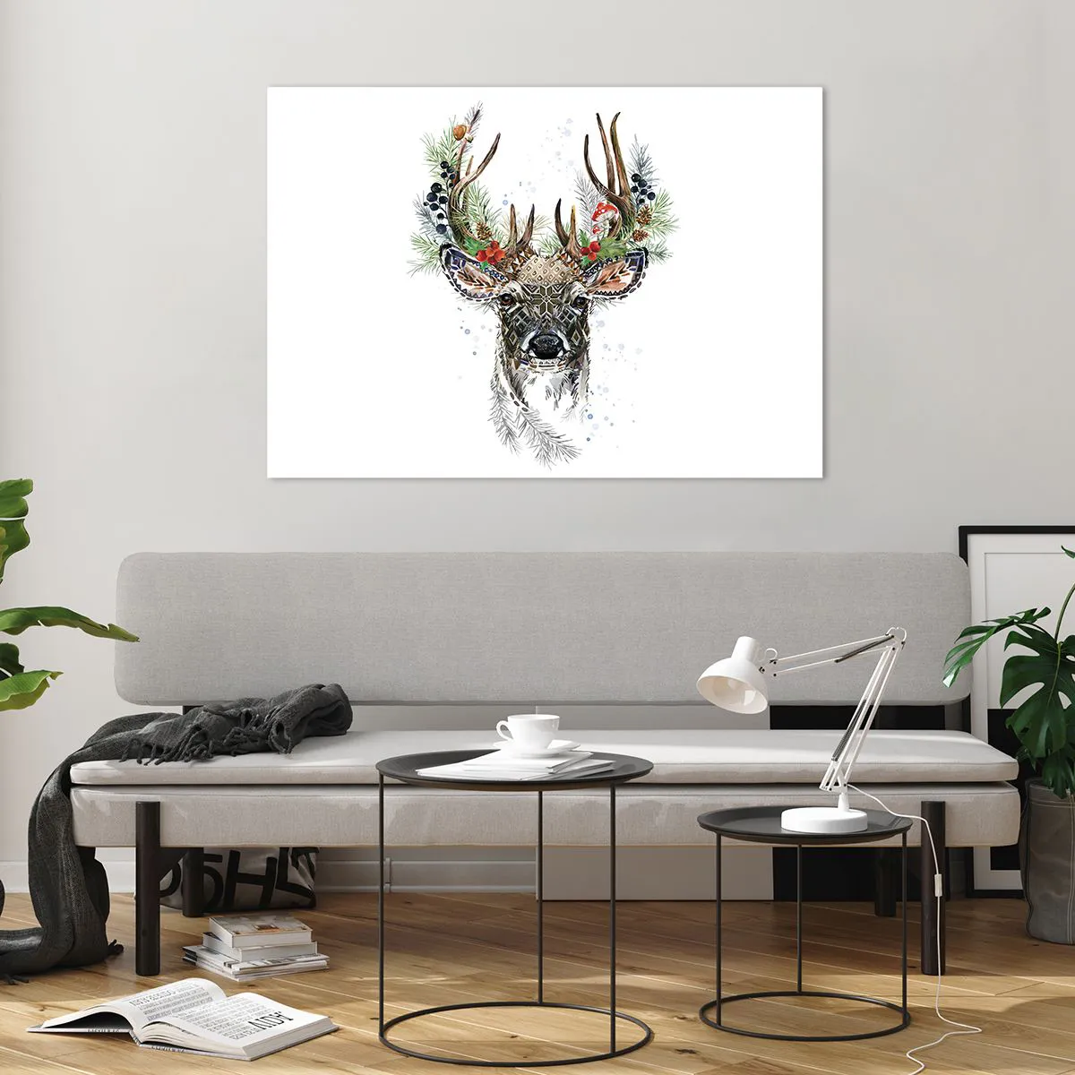 Glastavla - Bild på glas - I högtidskläder - 100x70 cm