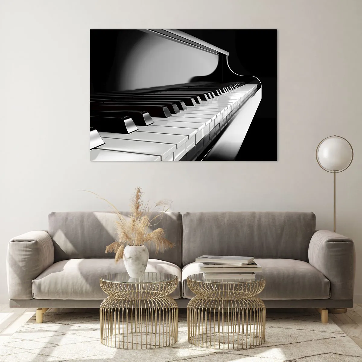 Tablou pe sticlă - Armonia formelor și a culorilor - 100x70 cm