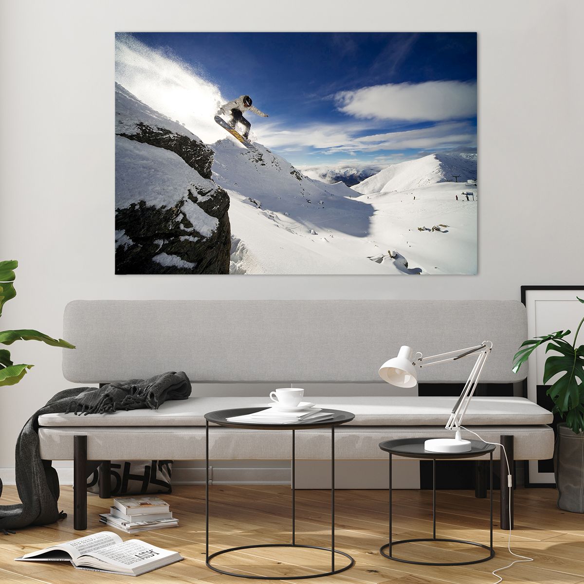 Bilder auf glas Snowboard, Bilder auf glas Landschaft, Bilder auf glas Berge, Bilder auf glas Schnee, Bilder auf glas Sport