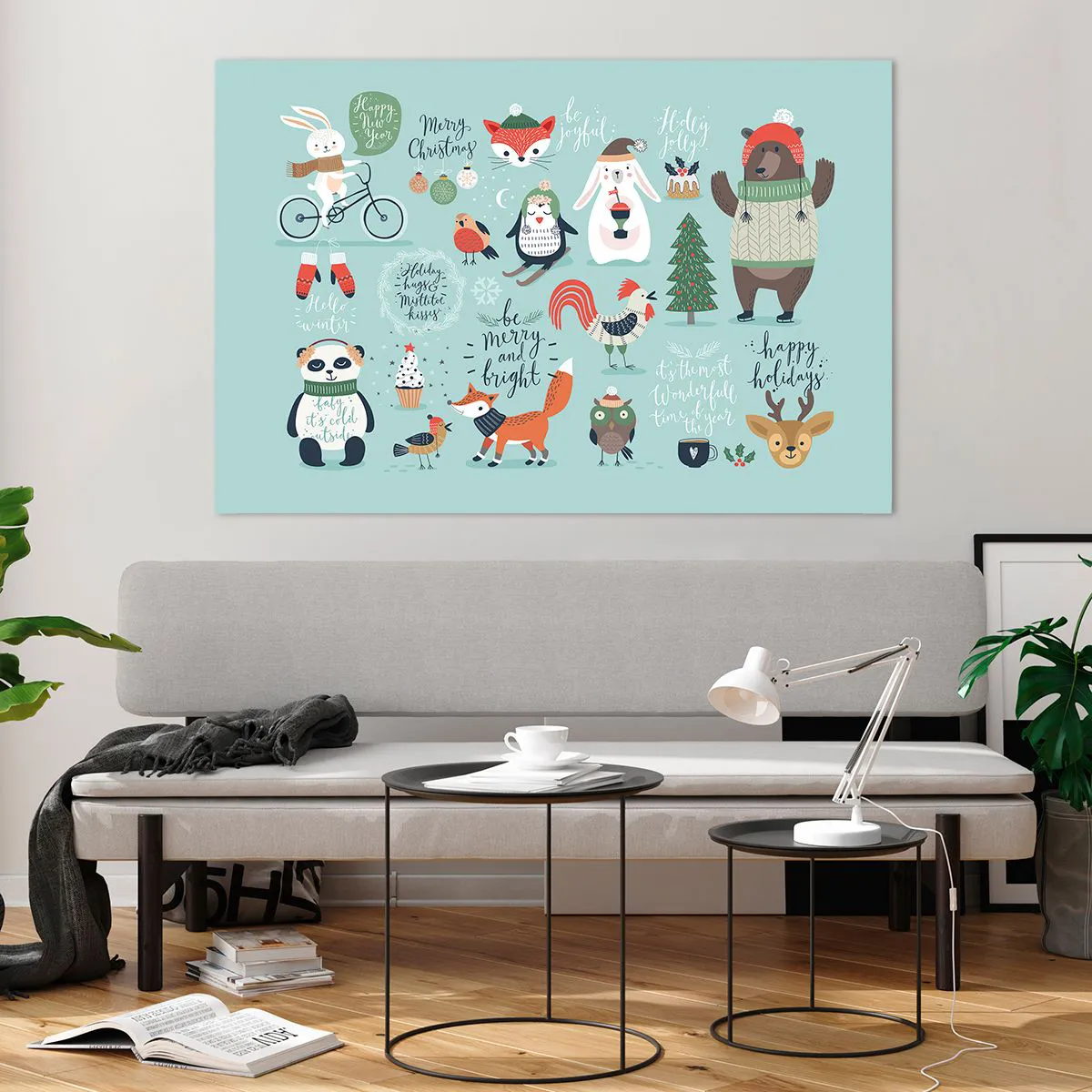 Glass picture - Let Christmas Last Forever! - 120x80 cm