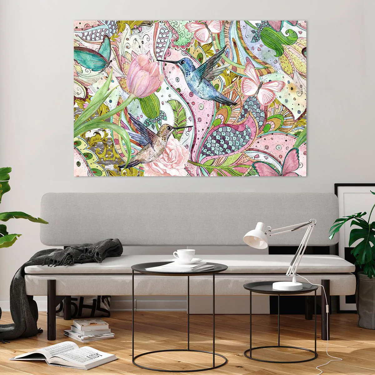 Obraz na skle - Zamotané do lián - 120x80 cm