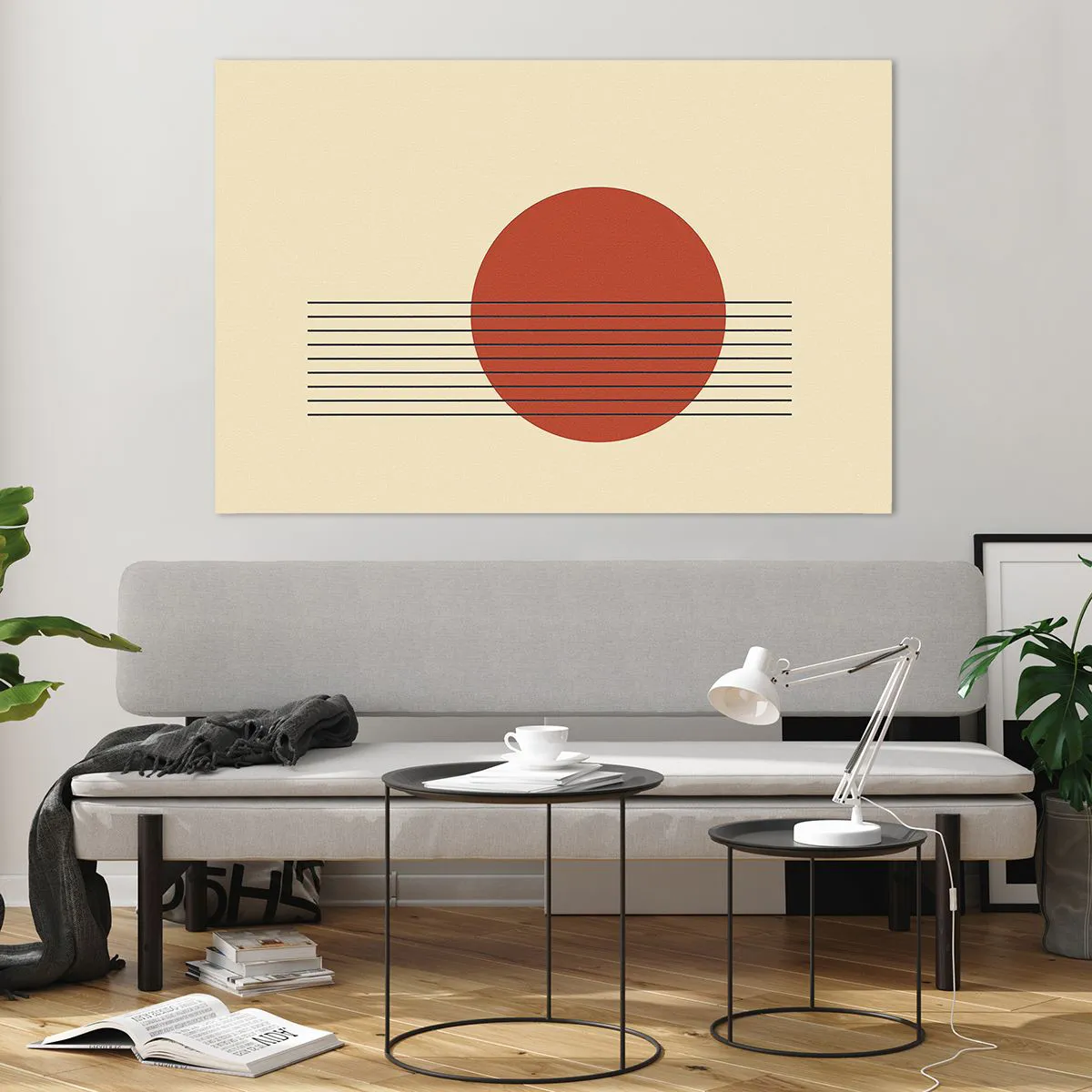 Quadro em vidro - Em círculo e mais além - 120x80 cm