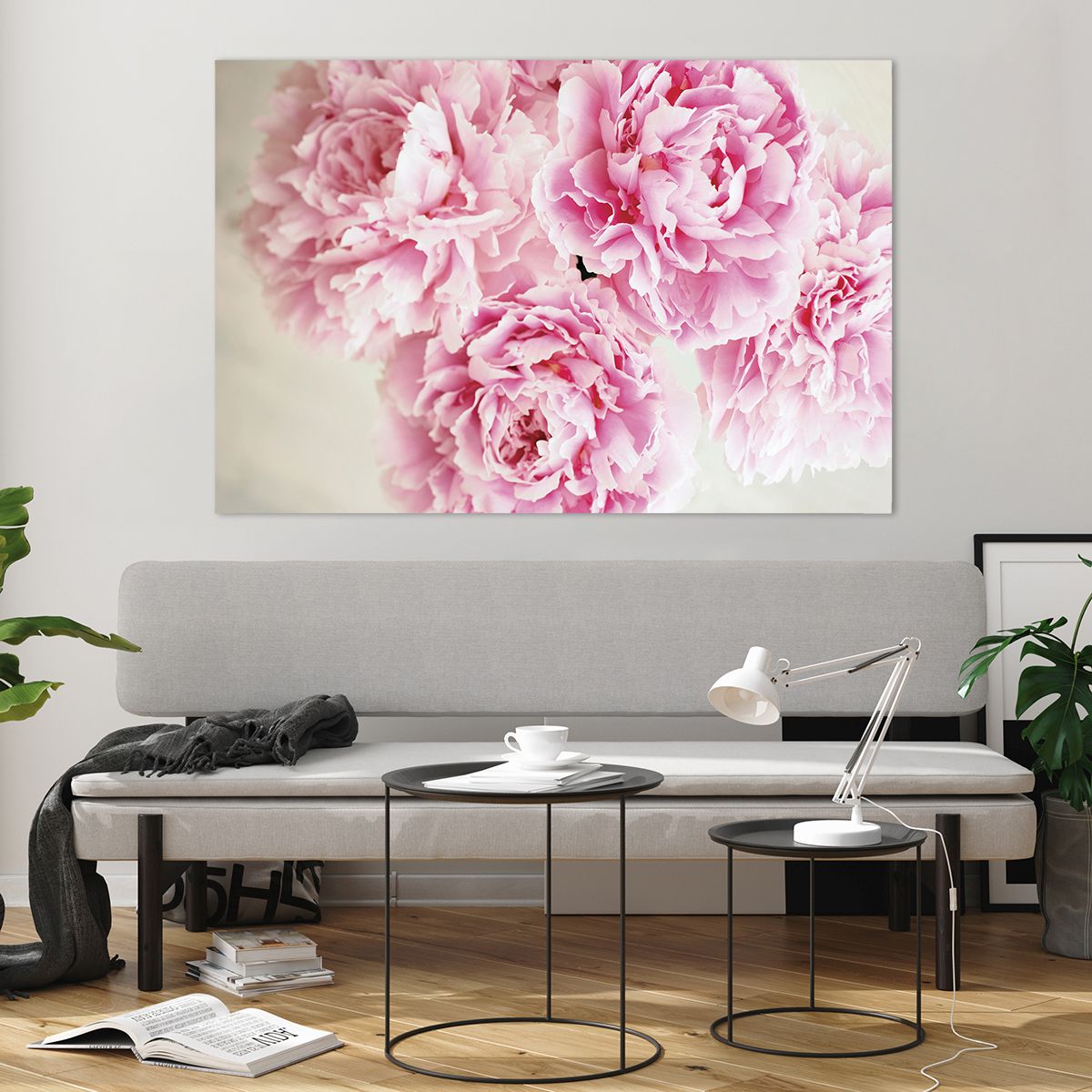 Glass picture  Peonies, Glass picture  Bouquet Of Flowers, Glass picture  Flowers, Glass picture  Garden, Glass picture  Pastel Colors