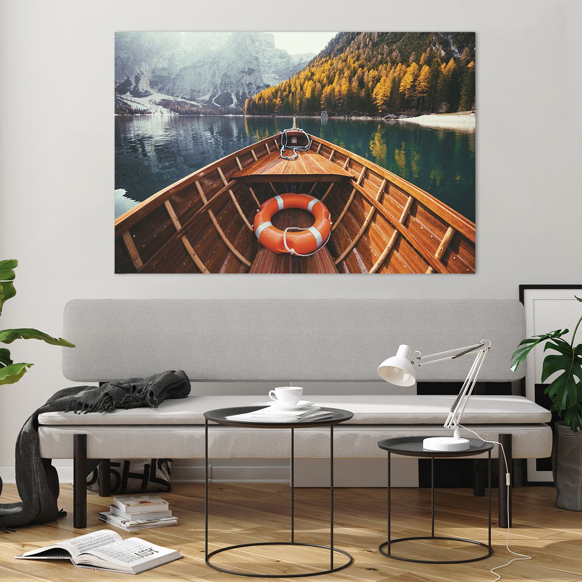 Obraz na plátne Landschap, Obraz na plátne Bergen, Obraz na plátne Alpen, Obraz na plátne Meer, Obraz na plátne Boot