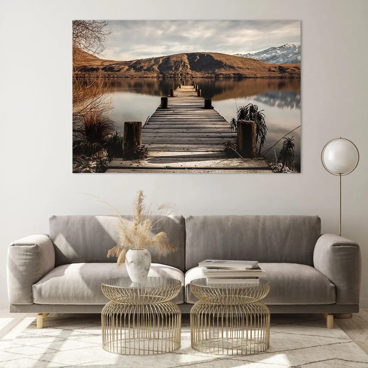 Üveg kép - Táj a csendben - 120x80 cm