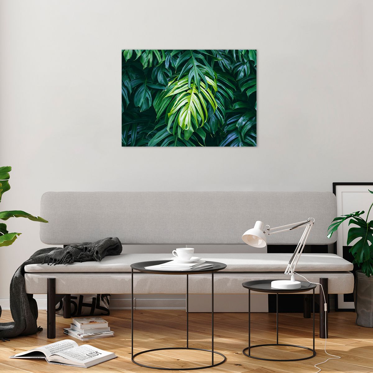 Bilder auf glas Tropische Pflanze, Bilder auf glas Monstera-Blatt, Bilder auf glas Natur, Bilder auf glas Grünes Blatt, Bilder auf glas Hawaii