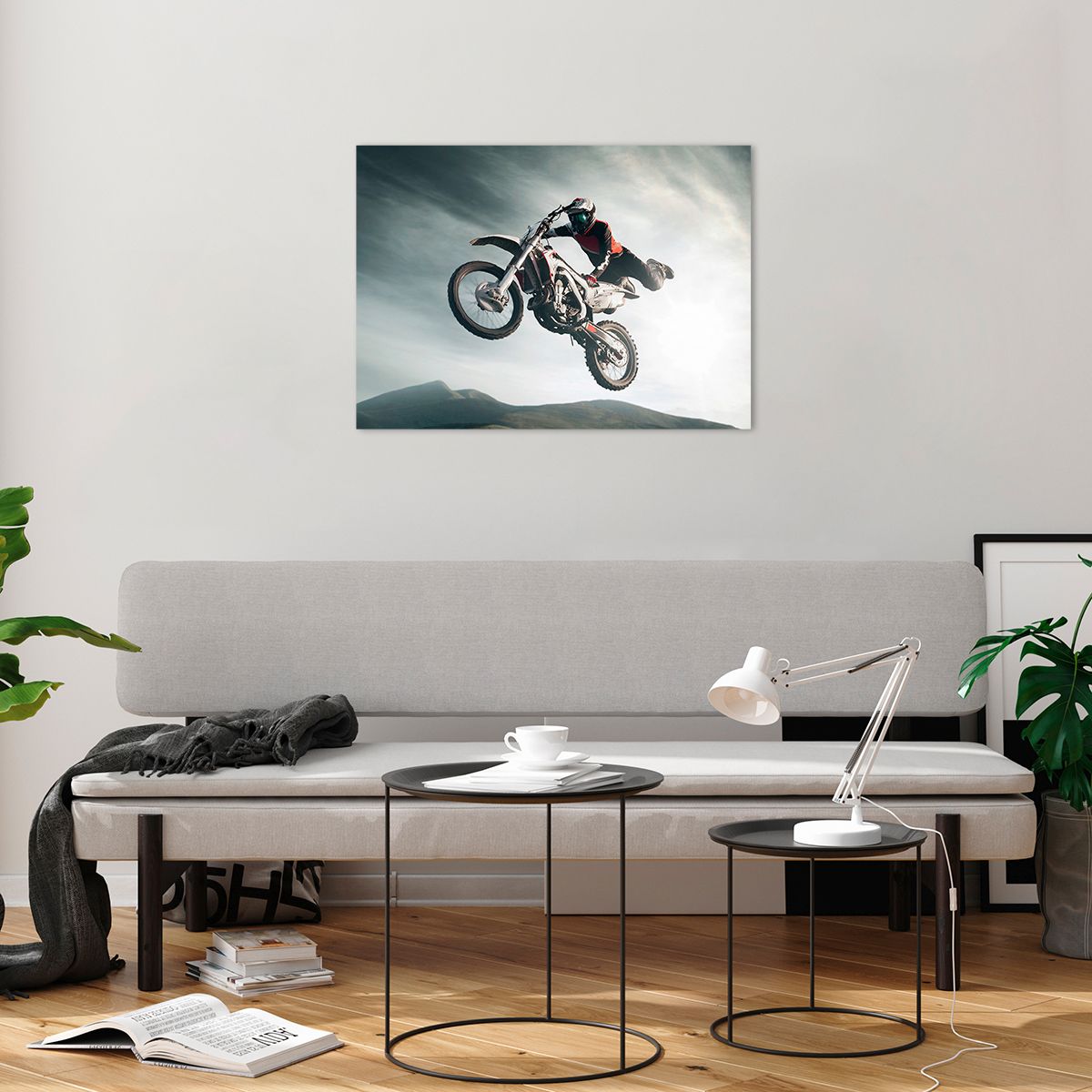 Bilder auf glas Moto-Cross, Bilder auf glas Motorrad, Bilder auf glas Motorradfahrer, Bilder auf glas Motocross-Wettbewerb, Bilder auf glas Sport