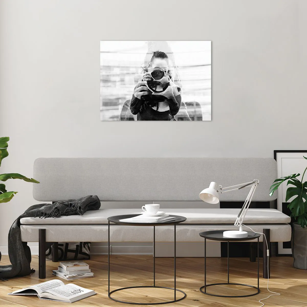 Quadro em vidro - O criador e seu material - 70x50cm - Criador e material - Decoração de parede moderna para a sala de estar e quarto ARTTOR