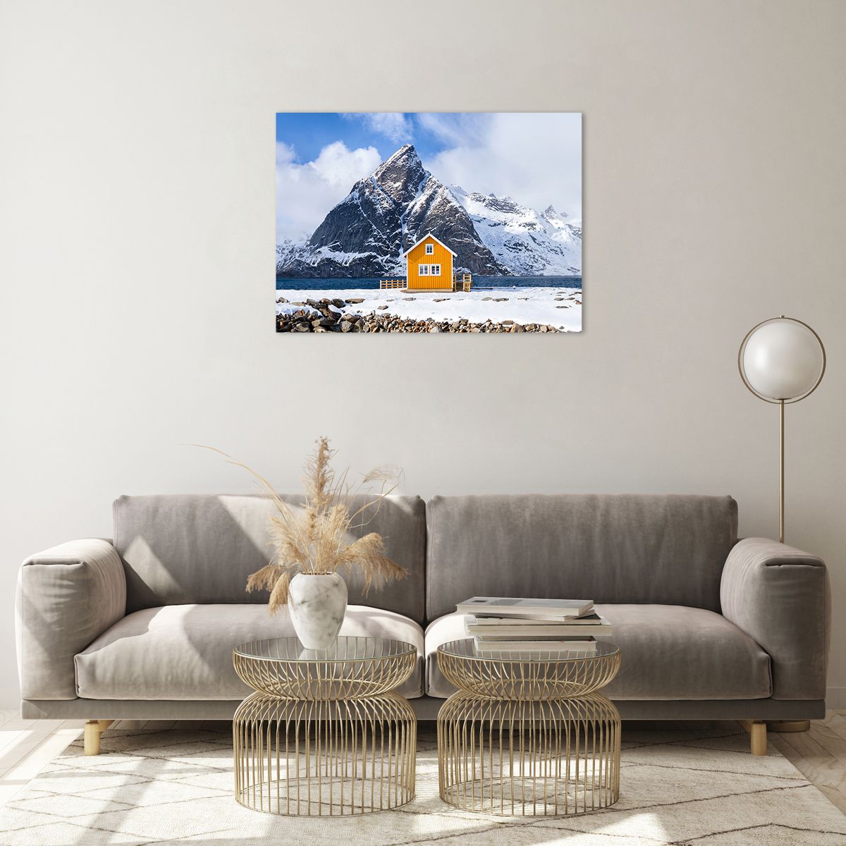 Glasbild Winter, Glasbild Alpen, Glasbild Berge
