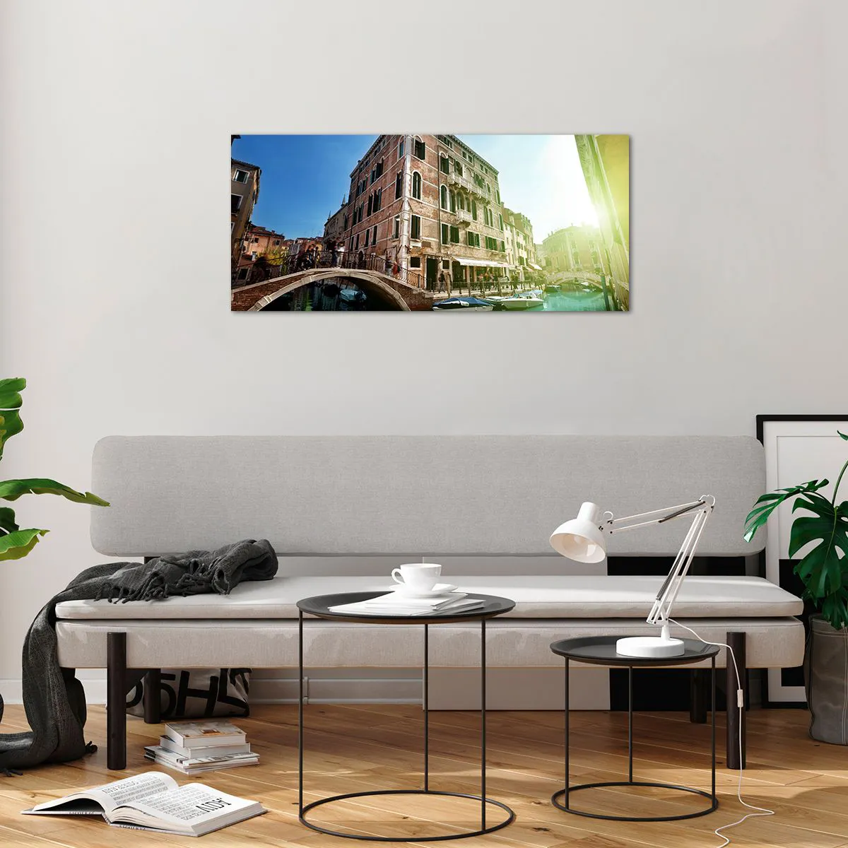 Tablou pe sticlă - Veneția - Amore Mio - 100x40 cm