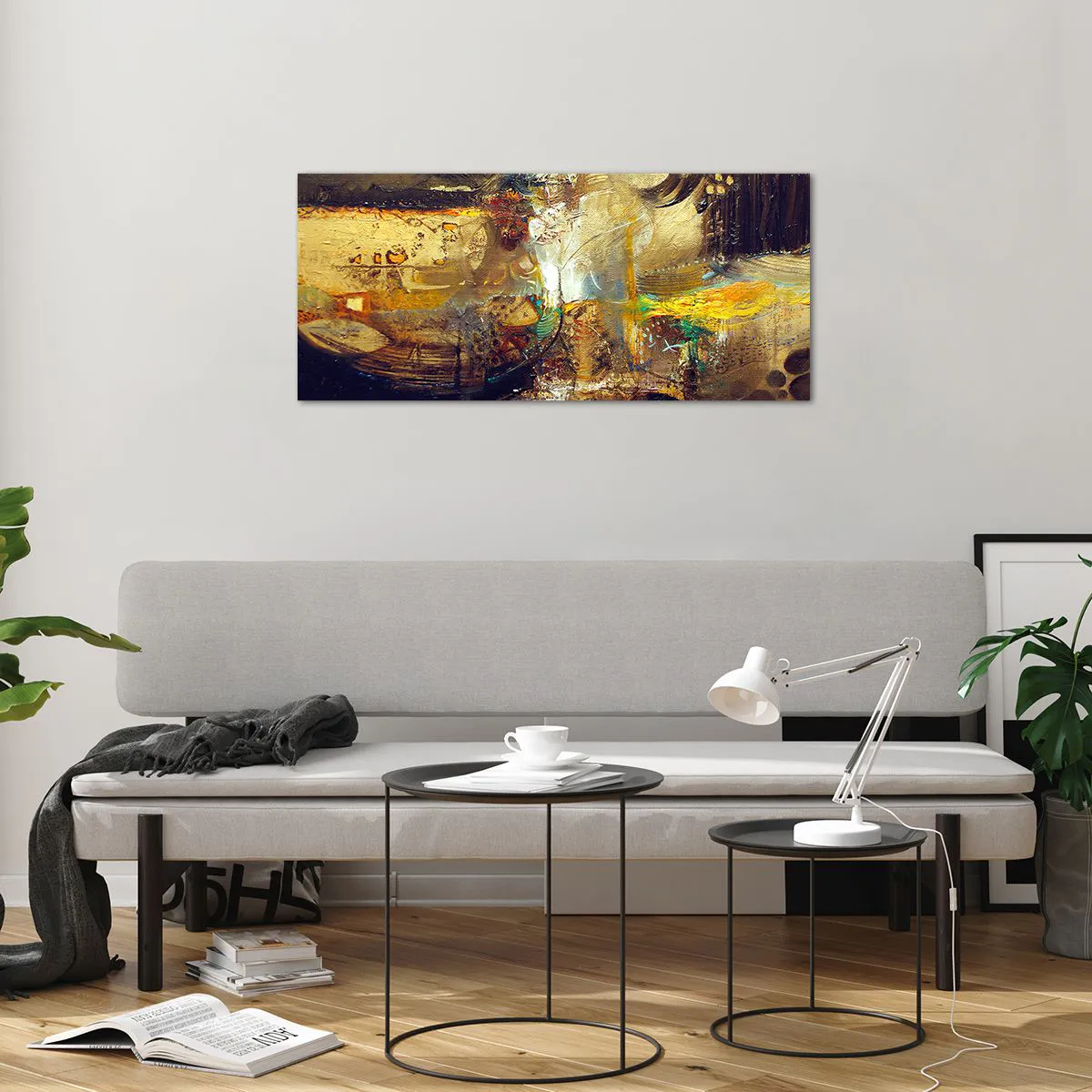 Glasbild - Bild auf glas - Kalt, wärmer, heiß - 100x40 cm