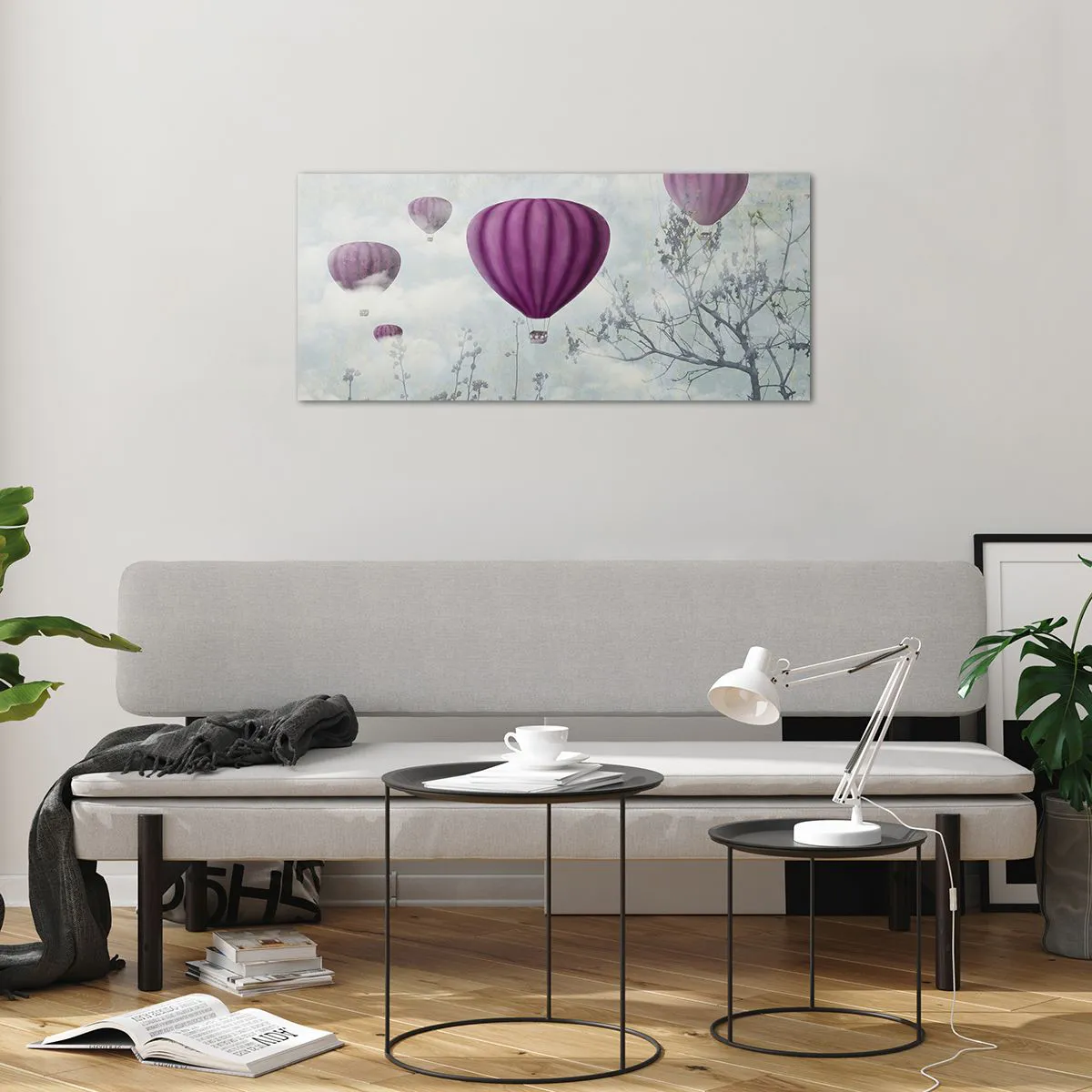 Obraz na szkle - Jak statki na niebie - 100x40 cm