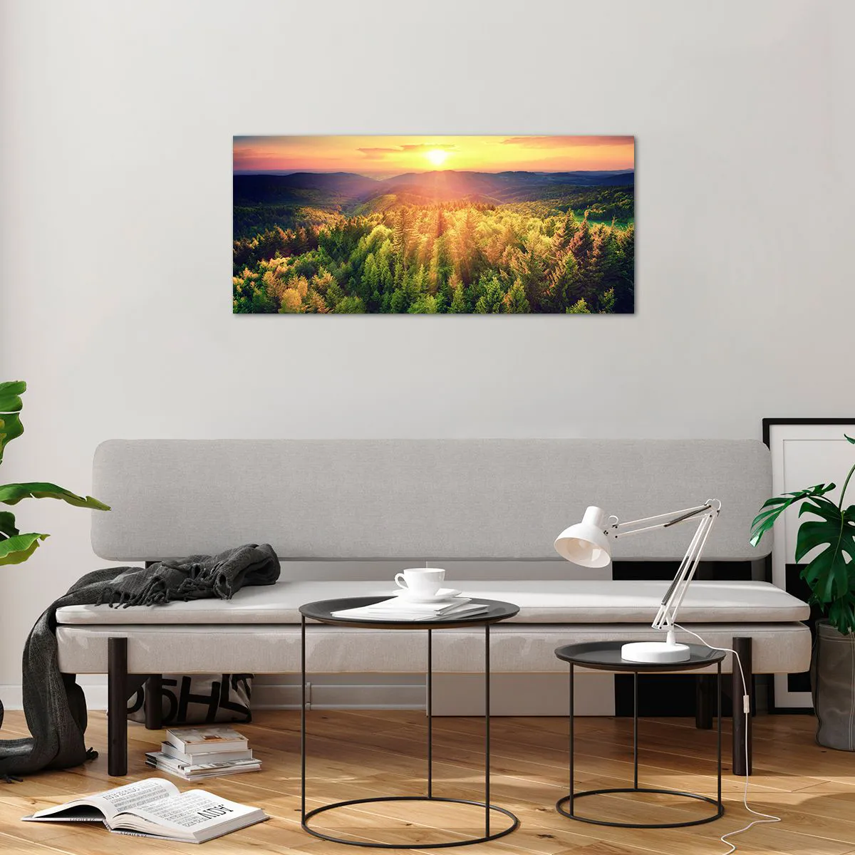 Obraz na skle - Vrcholky a vrcholy - 100x40 cm