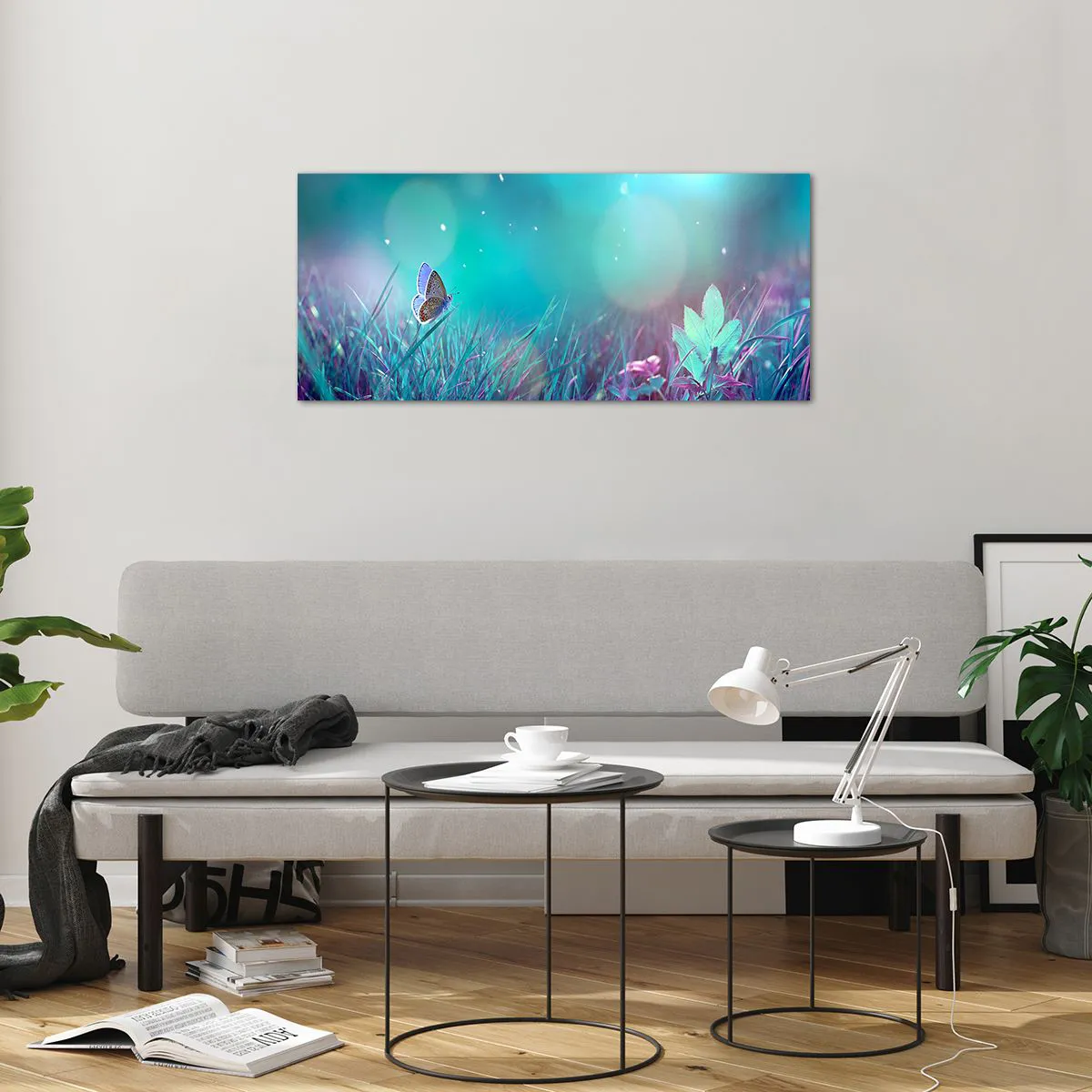 Obraz na szkle - Sekretne życie łąki - 100x40 cm