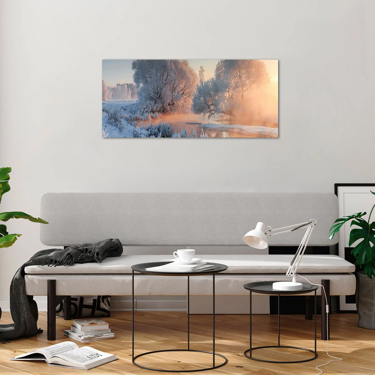 Obraz na szkle - Wszystko w słonecznym lśni krysztale - 100x40 cm