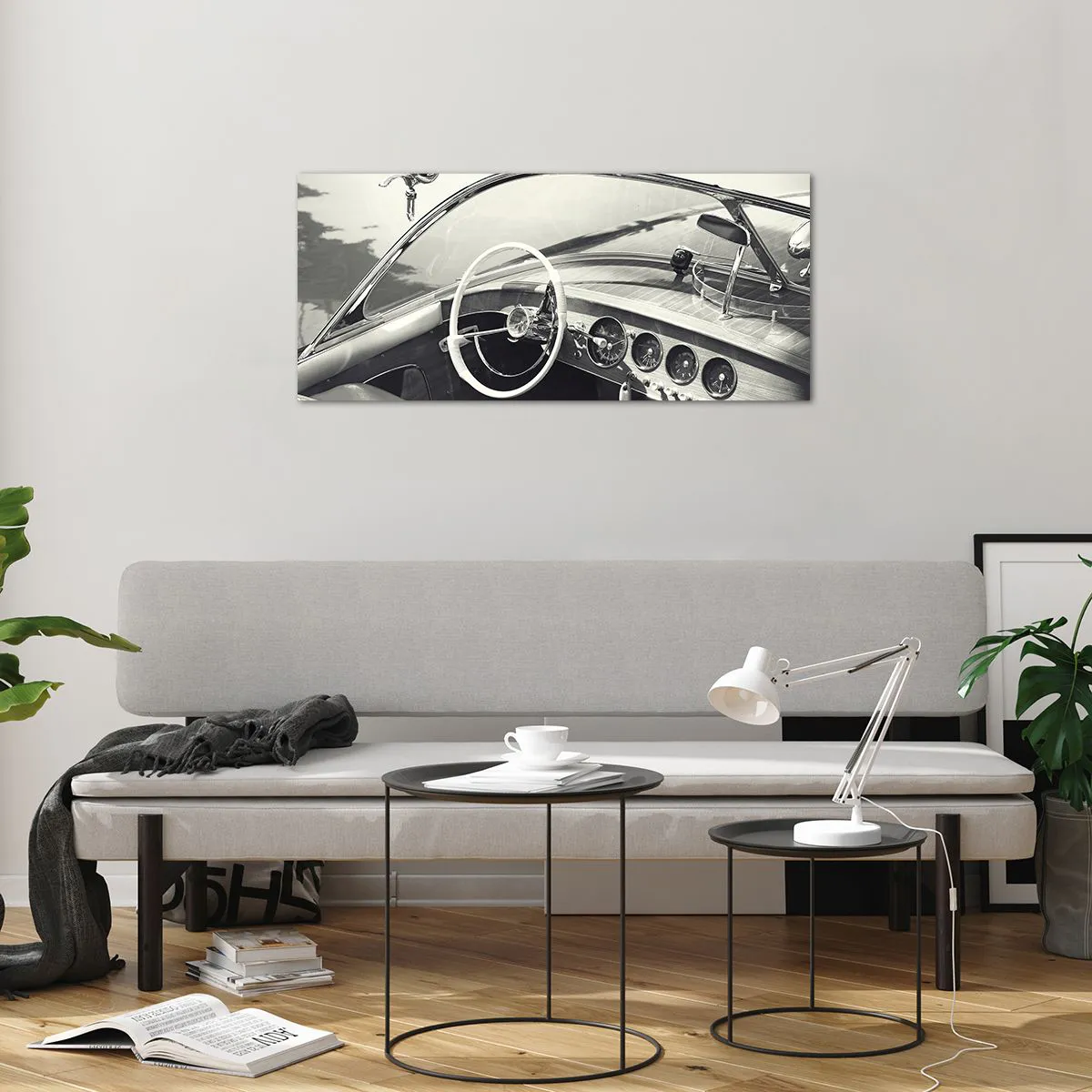 Impression sur verre - Image sur verre - Temps pour riche - 100x40 cm