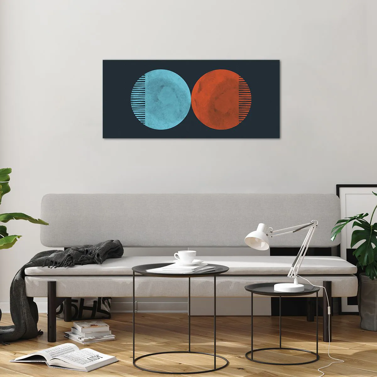 Üveg kép - Csak a geometria? - 100x40 cm