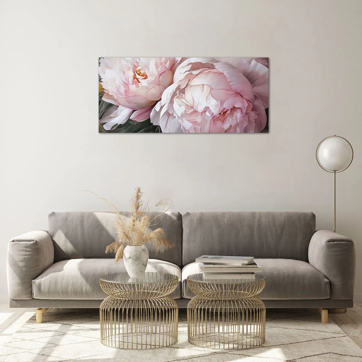 Billede på glas - Fastlåst i blomstring - 100x40 cm