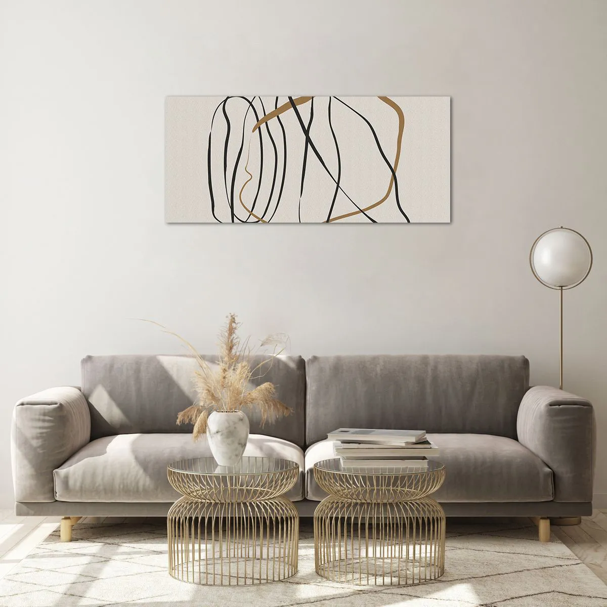 Obraz na szkle - Kompozycja – taniec opętaniec - 100x40 cm