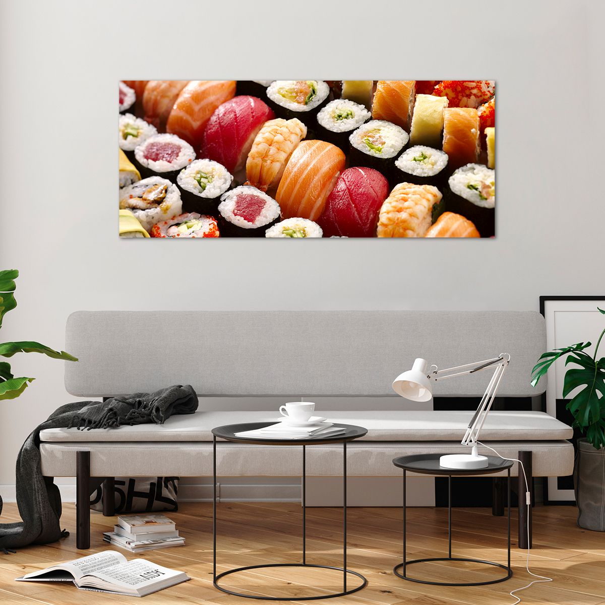 Obraz na skle Gastronomie, Obraz na skle Sushi, Obraz na skle Asie, Obraz na skle Japonsko, Obraz na skle Sashimi
