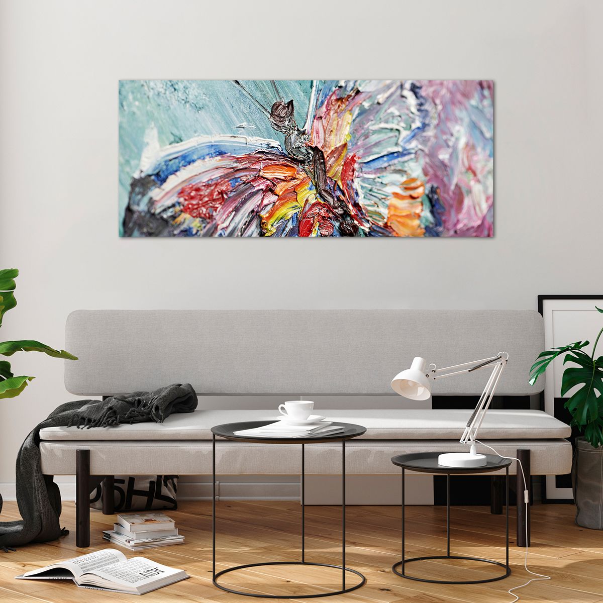 Tableau Déco Impression Sur Verre 120x50cm – Oiseaux Et Soleil – ARTTOR, Design Mural
