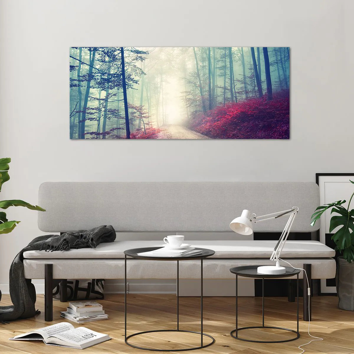 Billede på glas - Hvor er det godt at stå op ved daggry - 120x50 cm