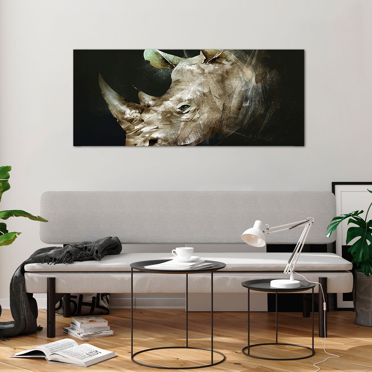 Cuadro sobre vidrio Abstracción, Cuadro sobre vidrio Rinoceronte, Cuadro sobre vidrio Animales, Cuadro sobre vidrio Safari, Cuadro sobre vidrio África