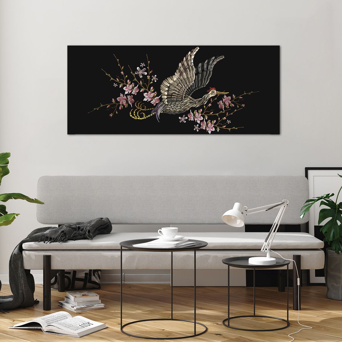 Impression sur Verre 120x50cm Tableaux Image Photo oiseau