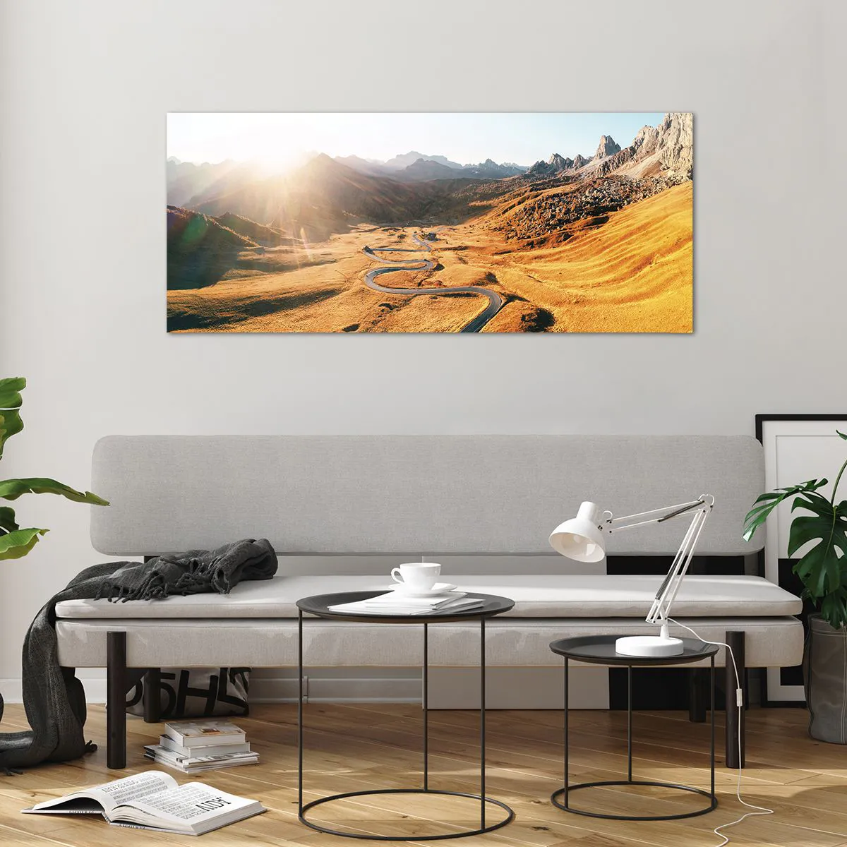 Üveg kép - Egy arany völgyben - 120x50 cm