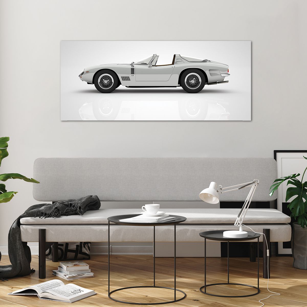 Glass picture  Sports Car, Glass picture  Cabriolet, Glass picture  Automotive, Glass picture  Journey, Glass picture  Vintage