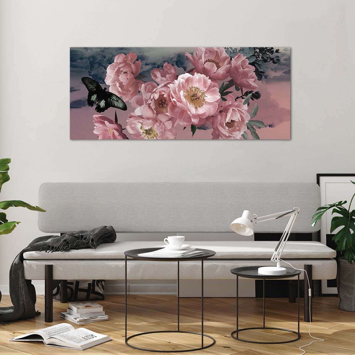 Glass picture  Peony Flower, Glass picture  Butterfly, Glass picture  Flowers, Glass picture  Bouquet Of Flowers, Glass picture  Design