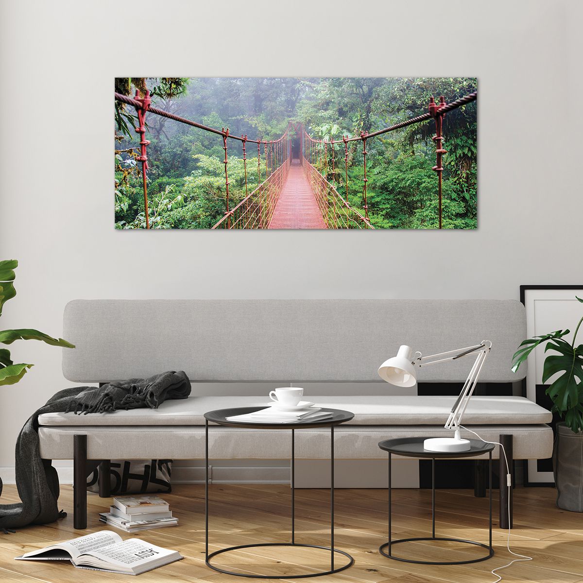Obraz na plátne Landschap, Obraz na plátne Jungle, Obraz na plátne Costa Rica, Obraz na plátne Hangbrug, Obraz na plátne Natuur