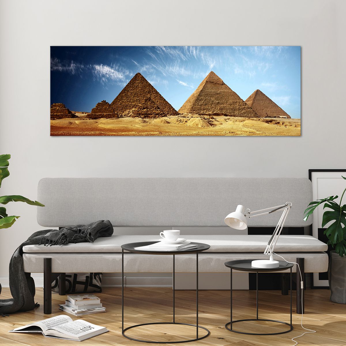 Quadro su vetro Piramidi, Quadro su vetro Architettura, Quadro su vetro Paesaggio, Quadro su vetro Egitto, Quadro su vetro Deserto