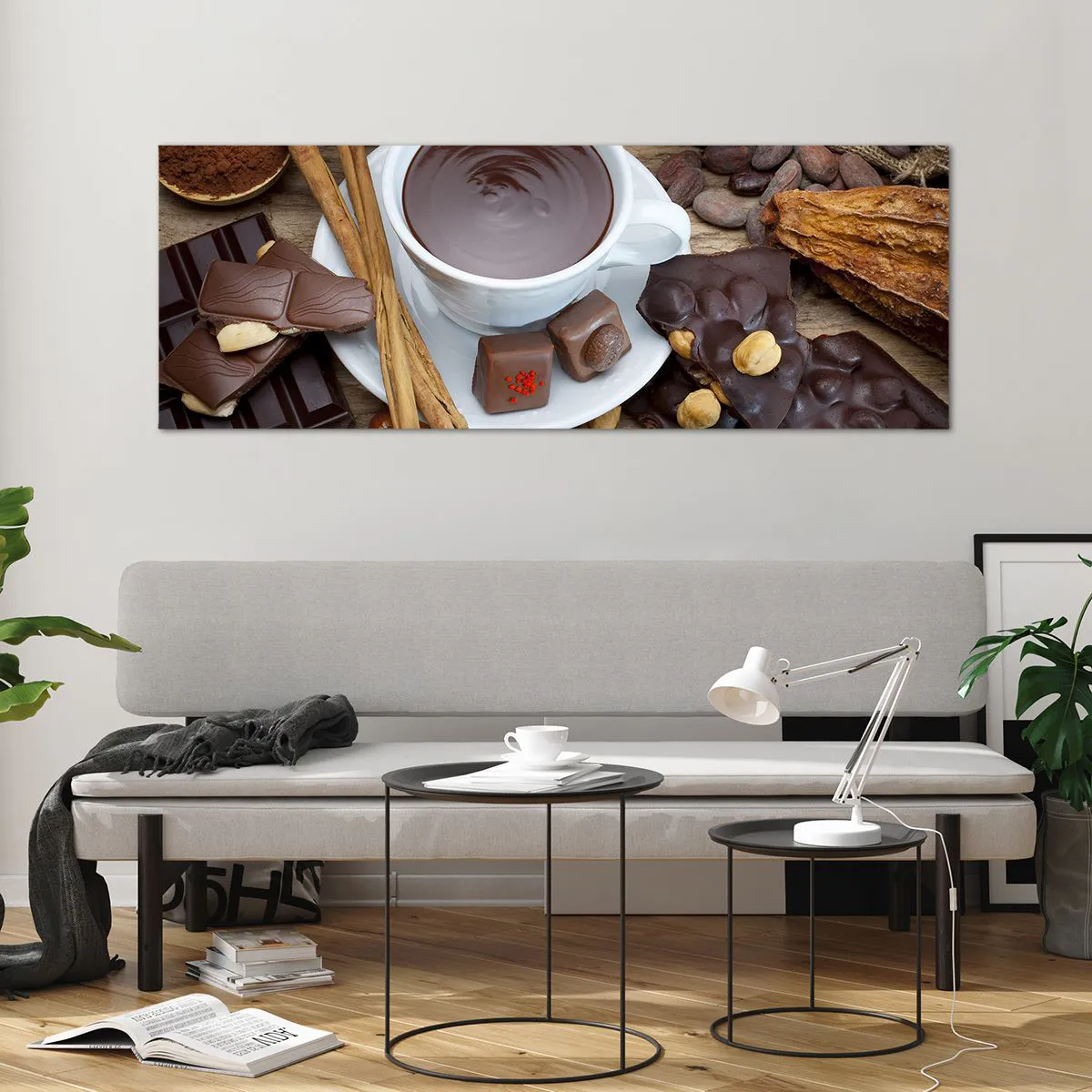Glass picture - From a Fairytale Factory of Chocolate - 140x50 cm