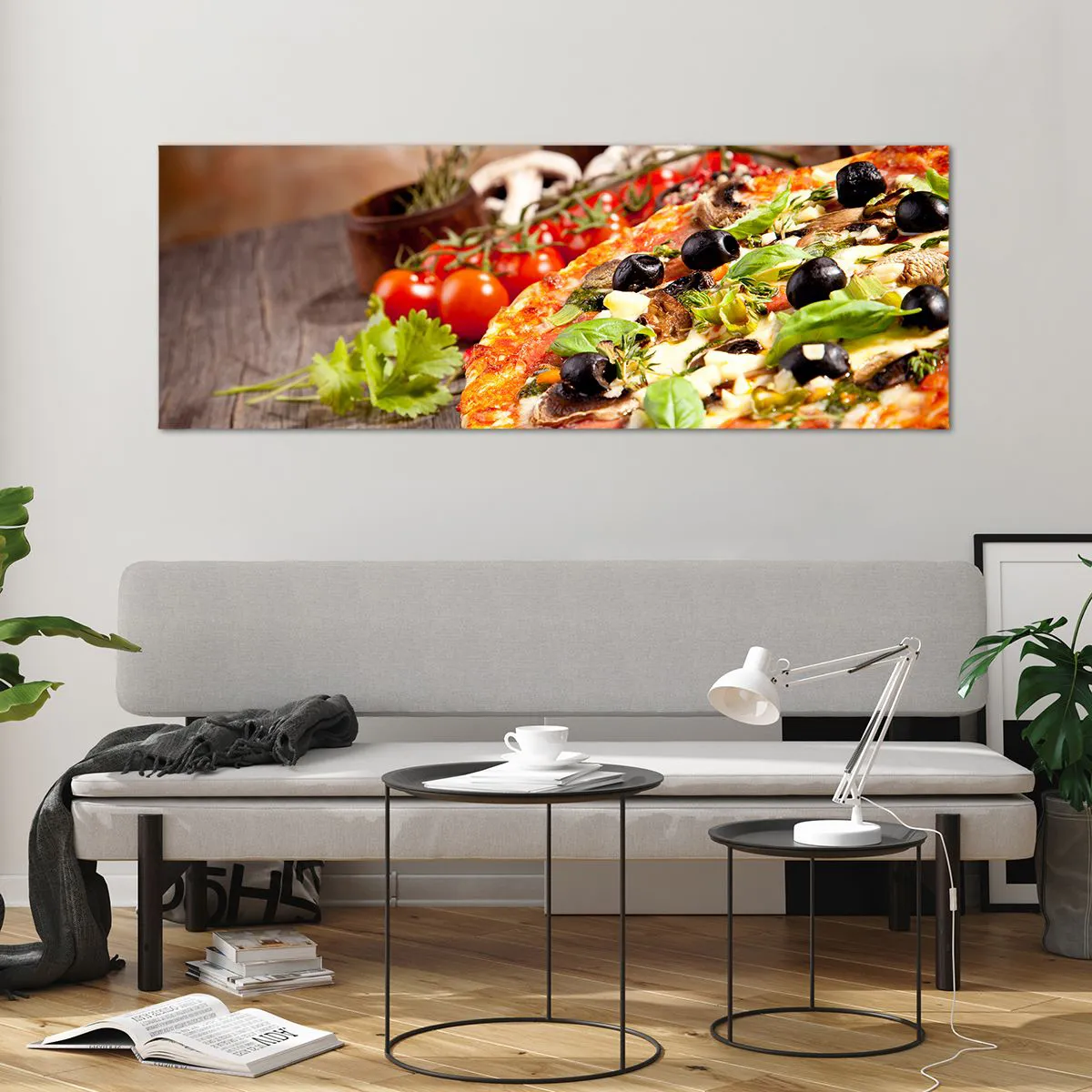 Quadro em vidro - Ingredientes telúricos - 140x50 cm