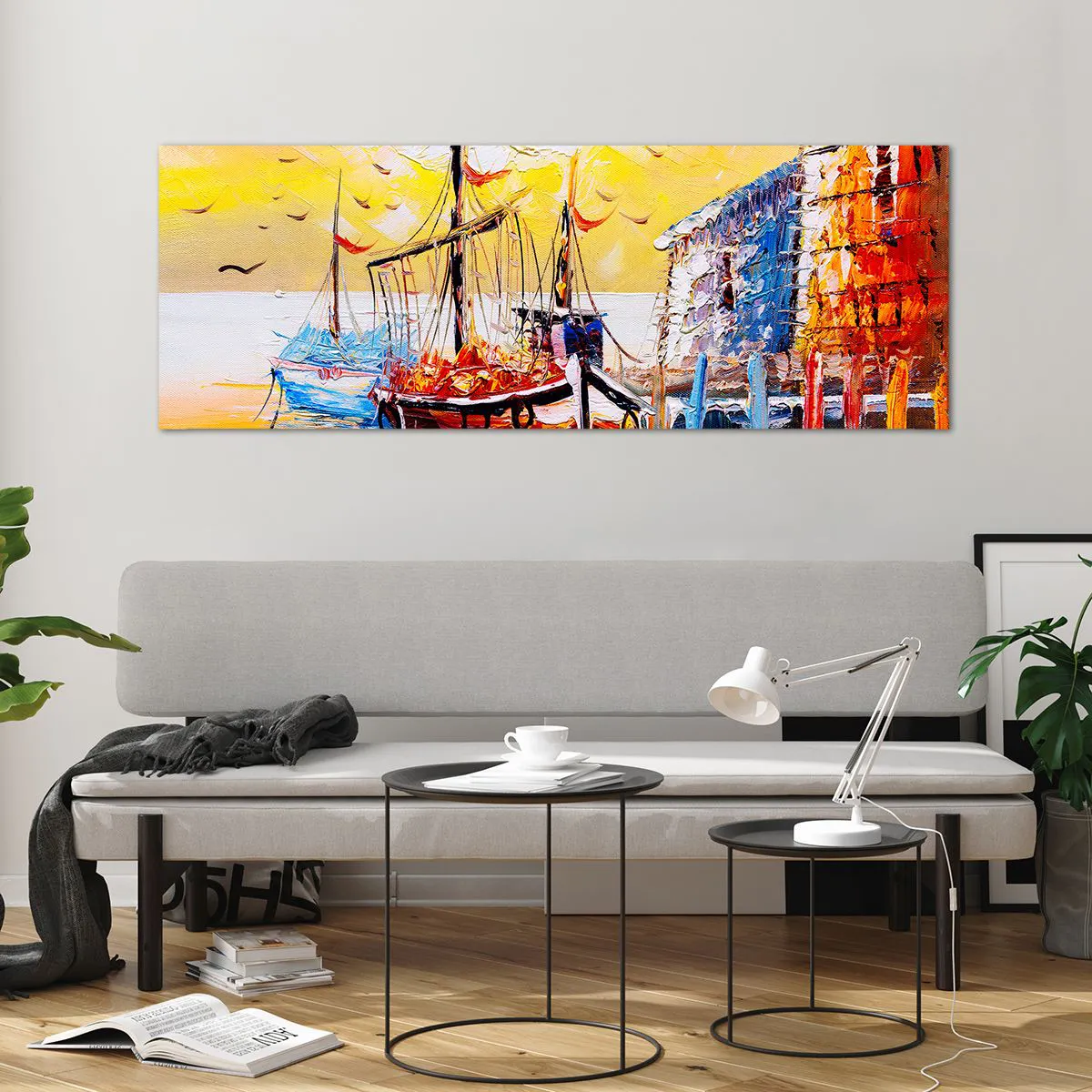 Quadro em vidro - Feliz retorno - 140x50 cm