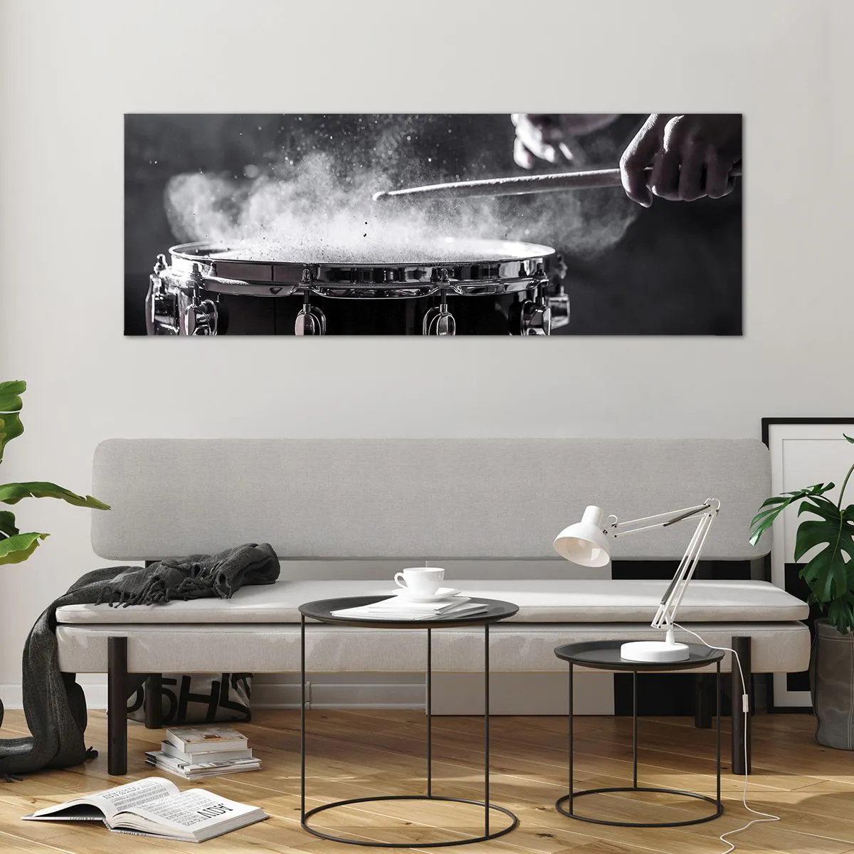 Obraz na skle - Pulz hudby - 140x50 cm