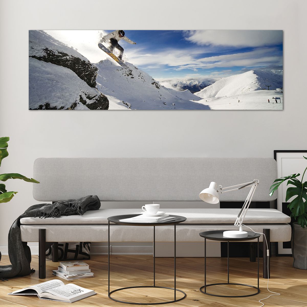 Bilder auf glas Snowboard, Bilder auf glas Landschaft, Bilder auf glas Berge, Bilder auf glas Schnee, Bilder auf glas Sport