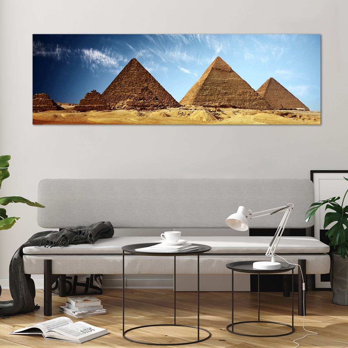 Quadro su vetro Piramidi, Quadro su vetro Architettura, Quadro su vetro Paesaggio, Quadro su vetro Egitto, Quadro su vetro Deserto